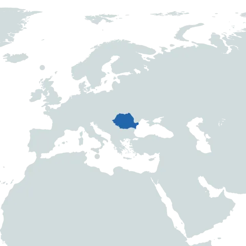 Romania World Map