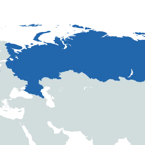 Russia world map