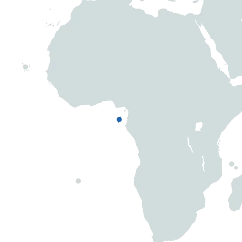 Sao Tome &amp; Principe world map