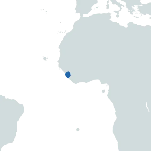 Sierra Leone world map