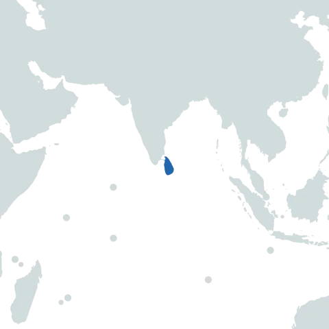 Sri Lanka world map
