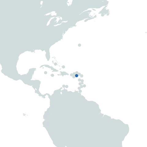 St Kitts Nevis world map