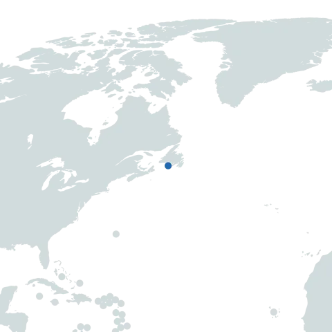 St Pierre Miquelon world map
