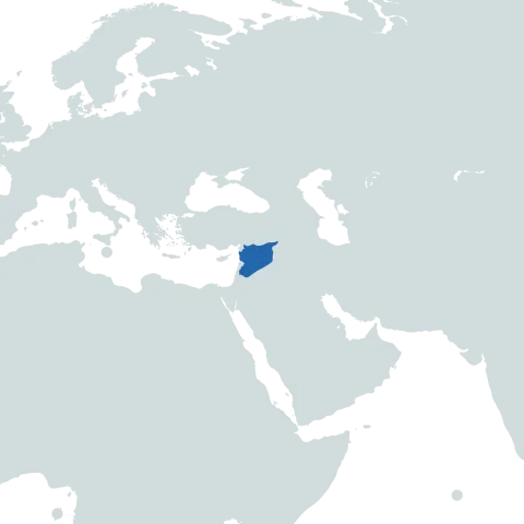 Syria world map