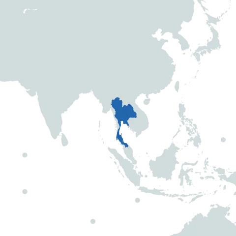 Thailand world map