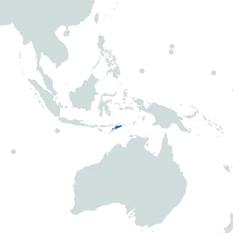 Timor Leste world map