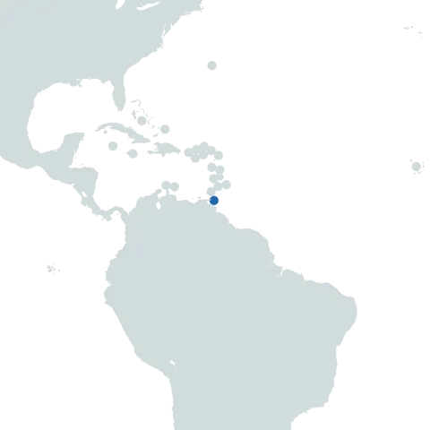 Trinidad and Tobago world map