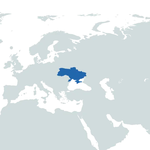 Ukraine world map