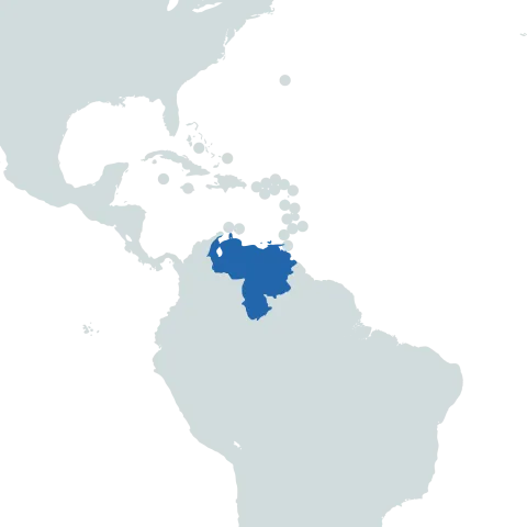 Venezuela world map